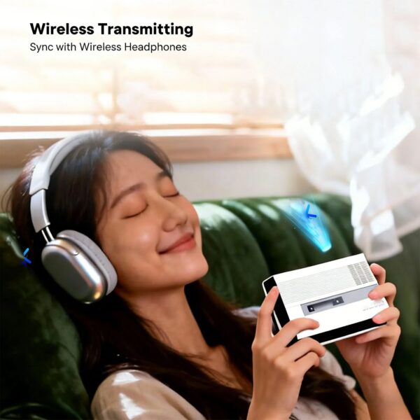 3fc70459cf71e64f Cassette Player Cassette Recorder Player Portable Cassette To Digital Converter Built in Speaker Headphone Jack
