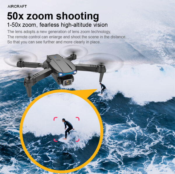 E99 Pro Dron with Professional 4K Dual Camera WIFI Optical Flow Drone Obstacle Avoidance Aerial Photography Quadcopter