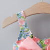 3fd428e6487b8c2c 2pcs/Set Baby Girl Summer Fashion Dresses Floral Sling Children Clothing Sweet Cute Kids Sleeveless Dress 0-3 Years Old Toddlert
