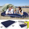 3ff8ca152abf708e Queen Camping Air Mattress Inflatable Air Bed with Flocked Top