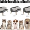 40210f4dd5a9630b Cat Food Bowls, Elevated Ceramics Dog Cat Bowls Stand with No-Spill Design,3 Adjustable Heights Anti Vomiting Cat Water Bowl,5 inches Raised Bowl for Medium and Small Size Dog Cats