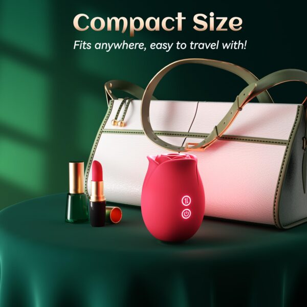 Toy Women-Allovü Sucking Clitoral Nipple Stimulator with 18 Modes, G-spot Dildo Vibrator Rose Sucker, Personal Massager for Women Female Couples Adult Sex Games