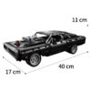 404027fb2b6b8249 Technical Dodge Charger Racing Car Building Blocks Model 1077PCS Assemble Bricks Fast and Furious Toy For Kid Boy christmas Gift