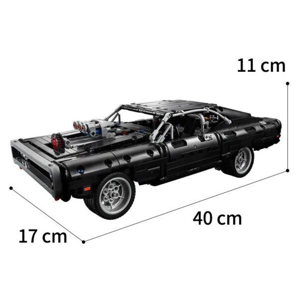 404027fb2b6b8249 Technical Dodge Charger Racing Car Building Blocks Model 1077PCS Assemble Bricks Fast and Furious Toy For Kid Boy christmas Gift