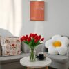 Mandy's 20pcs Red Artificial Tulip Silk Fake Flowers 13.5" for Mother's Day Easter Valentine’s Day Gifts in Bulk Home Kitchen Wedding Decorations