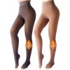 4060f4c47fe2bf71 X-CHENG Fleece Lined Women - Fake Translucent Warm Pantyhose Leggings Sheer Thick Tights for Winter