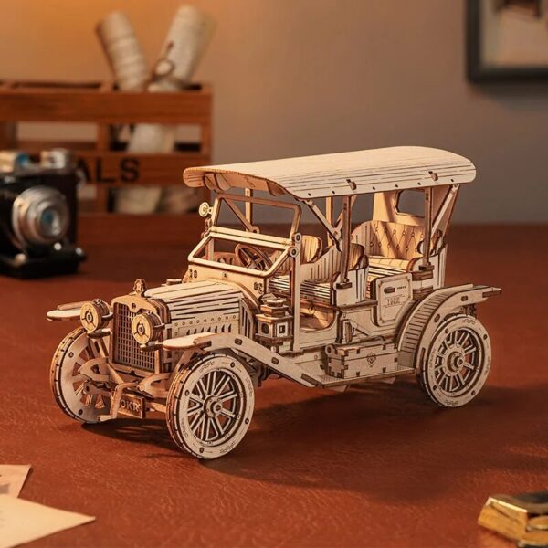 4064e749f96087c5 Wooden Handmade Assembly Model DIY Retro Vintage Car Steam Locomotive 3D Puzzle Creative Exquisite Decoration Holiday Gifts