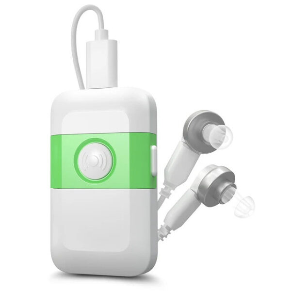 408ff17ed74f94e1 HealthTree Rechargeable Pocket Aids Digital Sound Amplifier Audifonos for Elderly Deafness Severe Hearing Loss USB