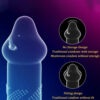 40912ce9a7a323c5 10pcs Erotic Penis Sleeve 3D Dotted Condoms Enlargement Large Particles Mushroom Condom High Sensitive Sex Toys for Men Condones