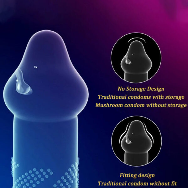 40912ce9a7a323c5 10pcs Erotic Penis Sleeve 3D Dotted Condoms Enlargement Large Particles Mushroom Condom High Sensitive Sex Toys for Men Condones