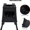 Lineslife Wood Burning Camp Stove, Portable Cast Iron Camping Wood Stove, Black Woodstove with Carrying Case for Backpacking Outdoor Cooking