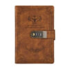 40a6b4f090b38872 A5 200 Pages Retro Password Book with Lock Diary Thickened Creative Hand Ledger Student Notepad Stationery Notebook Binder