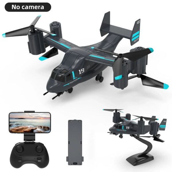 40a853c65ca2d386 LM19 Remote Control Helicopter Drone 480P Camera Fighter Quadcopter Osprey Aircraft RC Drones for Children Kids Plane Toys Gifts