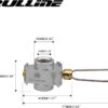 RULLINE Backpacking Fuel Transfer Device Gas Canister Refill Adapter, Portable Outdoor Gas Saver, Camping Canister Vent Valve