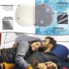 Camping Pillow for Sleeping, Memory Foam Travel Pillow, Cooling Small Pillow for Camp,Backpacking,Trip,Breathable & Waterproof Cover (1, Blue)