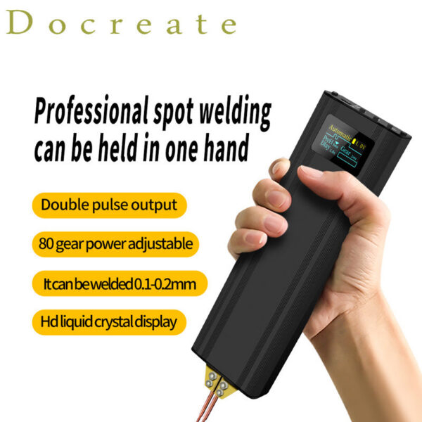 80 Gears Welder Adjustable Portable Handheld Digital Display Mini Spot Welding hine Automatic Trigger for 18650 Battery