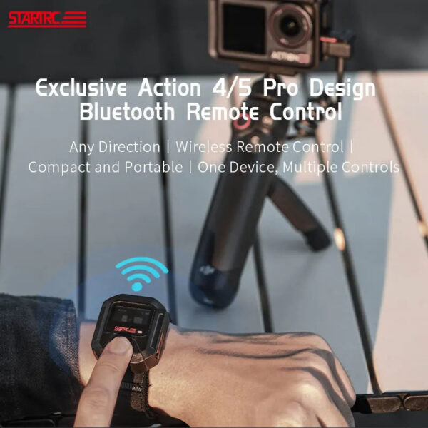 40ed42cfc4712241 Action 5 Pro GPS Bluetooth Remote Controller For DJI Action 6 4 Sport Camera Accessories 25M Wireless Remote Control Wrist Watch