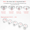 Smyoue GRA Certified 1-5CT Moissanite VVS1 Lab Diamond Solitaire Ring for Women Engagement Promise Wedding Band Jewelry