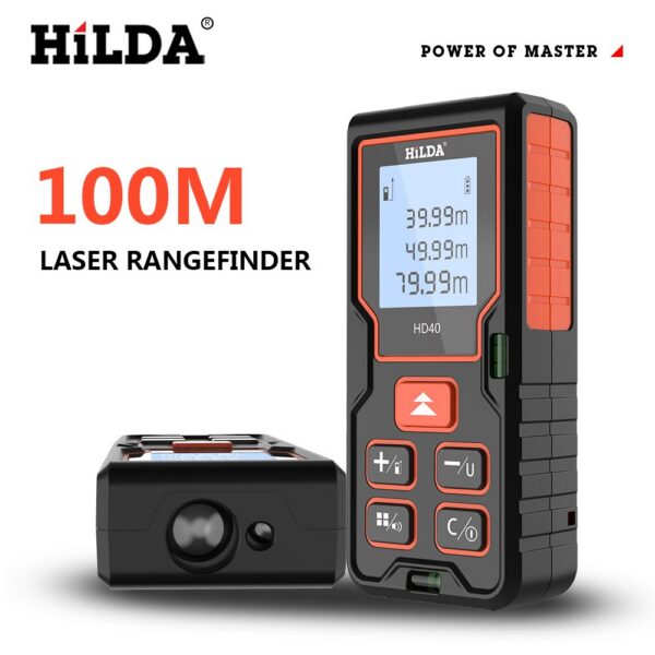 40f0da3f2c998739 HILDA Laser 40M 80M 100M Handheld Electronic Rangefinder High-precision Infrared Level Measurement Room