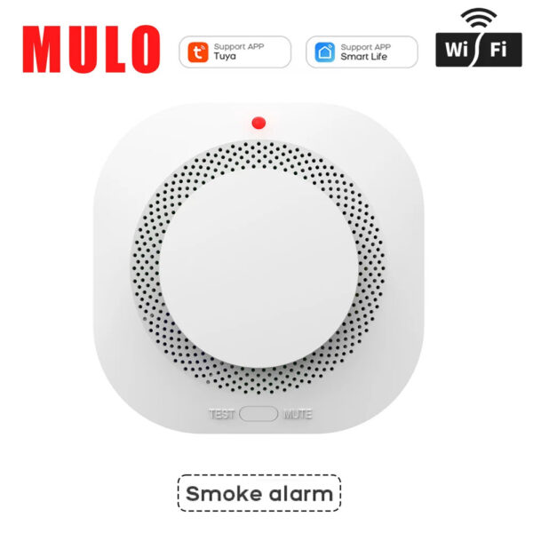 40f8be8c54088e4a Tuya ZigBee WiFi Smart Smoke Detector Alarm Sensor Home Security Fire Protection For Home Security System Via Smart Life APP