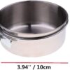 40fc769e078b934a Pet Feeder Water,10oz 20oz 30oz Bird Hamster Small Animal Cup with Holder,Stainless Steel 10oz Cage Coop Hook Cup for Small Animal Cage Bowl (10oz Stainless Steel Bowl)