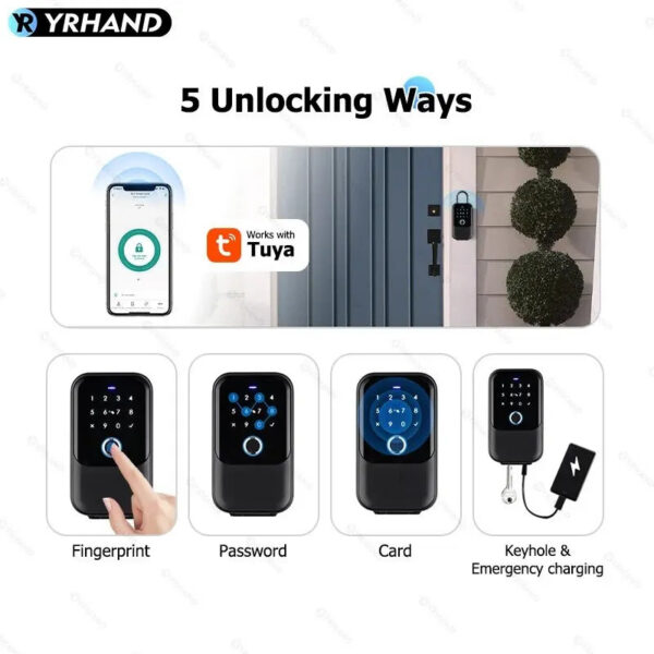 4105eb71d9dd7ce3 TTlock Smartkey Lock Box Home Key Wireless Smartlock Box Electronic Key Box App Digital Code Bluetooth Key Safe Padlock for Host
