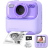 Upgrade Kids Instant 1080P HD Dual Lens Selfie Digital Camera for Girls Boys Christmas Birthday Gifts Toys With 32G Print