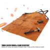 Synthetic Leather Welding Heat Flame-Resistant Heavy Duty Work Forge Apron With 6 Pockets 42Inch Large
