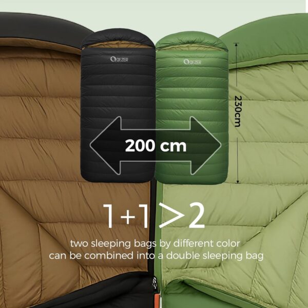 41285a7de187245c XL Sleeping Bag, Suitable for 4 Seasons Oversized Ultralight Backpacking Sleeping Bag for Adults, Great for Camping and Hiking