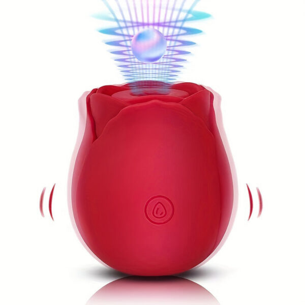 Powerful Sucking Rose Vibrator Toy Women Vacuum Stimulator Oral Nipple Clit Sucker Toys Goods for Female Adults