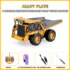 4148620a676ad659 RC Excavator Dumper Car 2.4G Remote Control Engineering Vehicle Crawler Truck Bulldozer Toys for Boys Kids Christmas Gifts