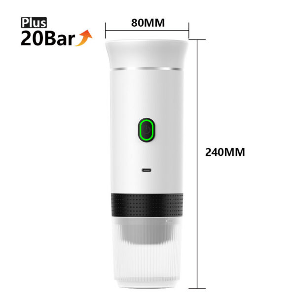 Wireless Electric Portable Espresso hine for Car & Home Camping 3-in-1 Capsule Powder Travel Coffee Maker