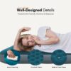 Single Size Camping Air Mattress with Built in Foot Pump, Inflatable Bed Blow Up Mattress Sleeping Pad