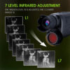 418308a821c7cc02 Monocular Vision Device 1080P HD Infrared 5X Digital Zoom Hunting Telescope Outdoor Day Night Dual Use 100% Darkness 800m
