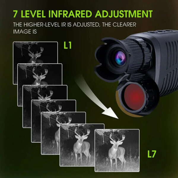 418308a821c7cc02 Monocular Vision Device 1080P HD Infrared 5X Digital Zoom Hunting Telescope Outdoor Day Night Dual Use 100% Darkness 800m