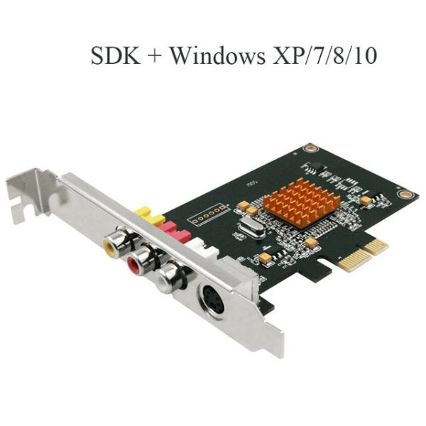 41955bfef94dbae1 LX725 SD 768x576 Video Capture Card With SDK DV Camera TV Box Magnetic Tape PCI-E Converter Support Windows XP 7 8 10