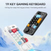 41a10e892c5bf658 Programmable Wired Mechanical Keyboard with Volume Scroll Wheel,Game Joystick 19Key Hot-Swappable Number Keypad for Win8/10/Mac