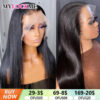 13x6 Bone Straight Human Frontal 5x5 Glueless Wigs For Women Pre Plucked With Baby Hair 13x4 Lace Front Wig