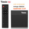41b4d4f2ddefdd4f Original Tanix X4 Android 11.0 TV BOX Amlogic S905X4 4GB 32GB 2.4G&5G Dual Wifi 4K 4GB64GB Smart Set Top Box Media Player
