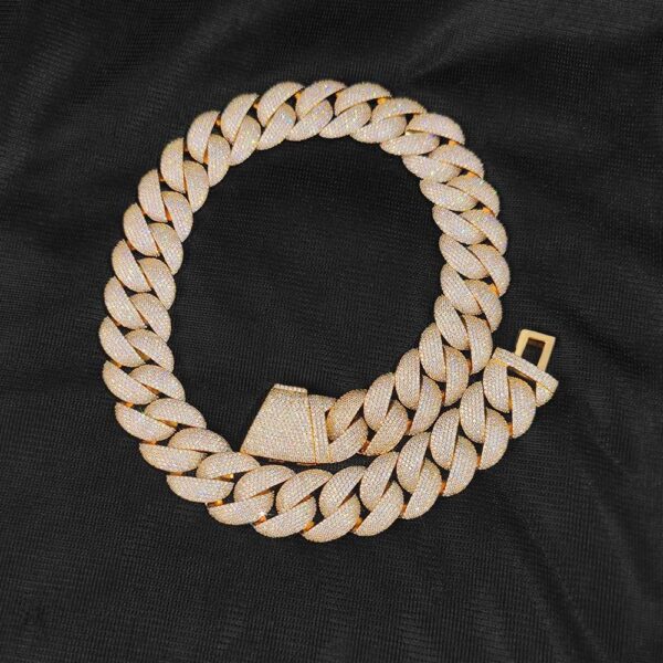 41ba5ba0208d33c1 Jewelry 22mm Diamond Chain Men Iced Out Bling CZ Sier/Gold Plated Rapper Hip Hop Thick Cuban Link Necklace Gift for Him