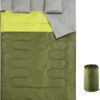 oaskys Double Sleeping Bag for Adults with 2 Pillows - Queen Size XL Waterproof Sleeping Bag for All Season Camping Hiking Backpacking 2 Person Sleeping Bags for Cold Weather & Warm