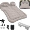 Auto Luftmatratze SUV Aufblasbare Matratze mit Pumpe MPV Air Bett Camping Auto Kissen Dickere Rücksitz Luftmatratze mit Zwei Kissen Für Camping Reisen Hinterhof Strand