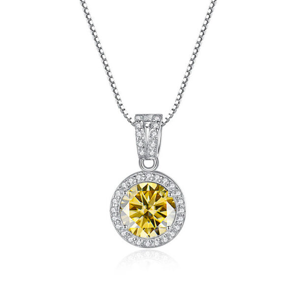 41ec12d90d317eba BIJOX STORY Moissanite Diamond Pendant Necklaces For Women Sterling Sier Chain Trending Iced Bling Wedding Jewelry