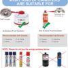 41ef1d54ae2d9ab5 Gas Refill Adapter,Isobutane fuel refill,Isobutane Canister Shifter,Lindal Valve Canister Shifter,Gas Saver Plus,Air Vent Function,Backpacking Camping Stove Adapter