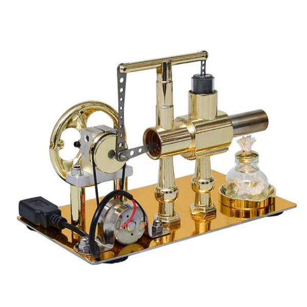 Hot Air Single Cyder Stirg Engine Generator Physics Popular Science Production Invention Collection Toy
