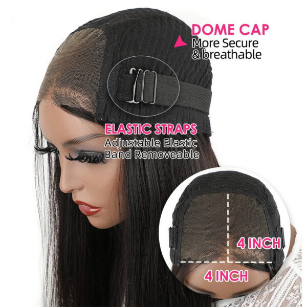 4205a0e0142078d5 Wear And Bob For Women 180% Straight Glueless Ready To Go Human Hair Wigs Pre Cut Lace Air Wig Sale