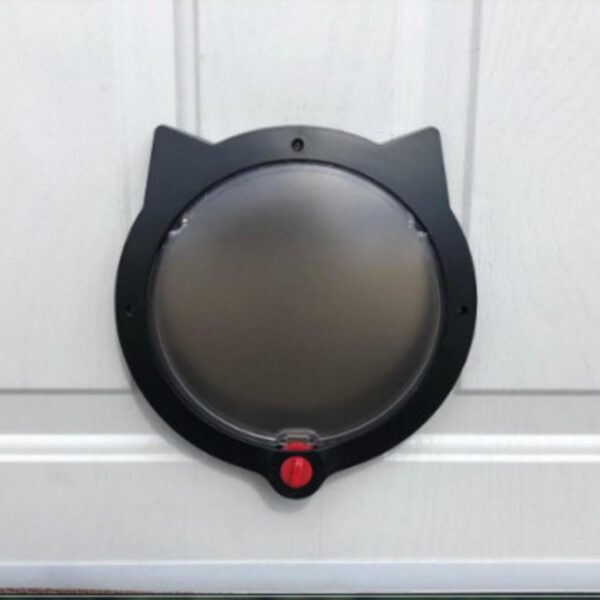 4209aaafc01c58ee Door with 4 Way Locking for Interior & Exterior Doors Wall/Hidden Cat Litter Box Pet Lockable Safe Flap