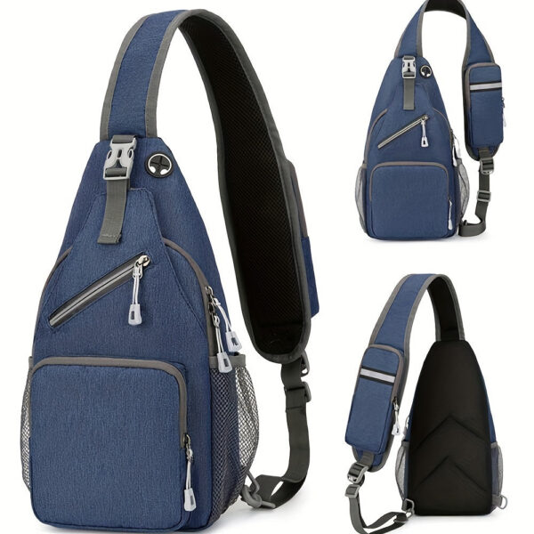 1pc Waterproof Single Shoulder Bag For Men And Women, Multi-purpose Large Capacity Cross Body Bag, Suitable For Outdoor Travel And Work