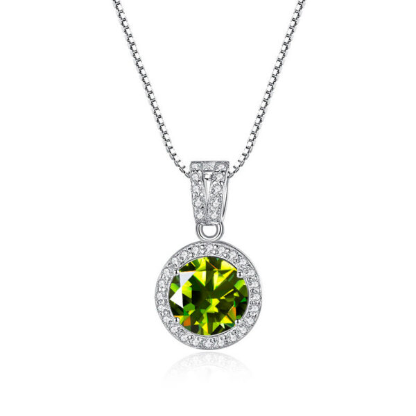 4214e14d241f05f0 BIJOX STORY Moissanite Diamond Pendant Necklaces For Women Sterling Sier Chain Trending Iced Bling Wedding Jewelry