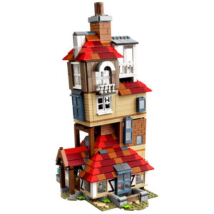 4215f2dcae5e52de New Burrow Alley, high difficulty DIY blocks interspersed and assembled, 75980 children's toy compatible building block